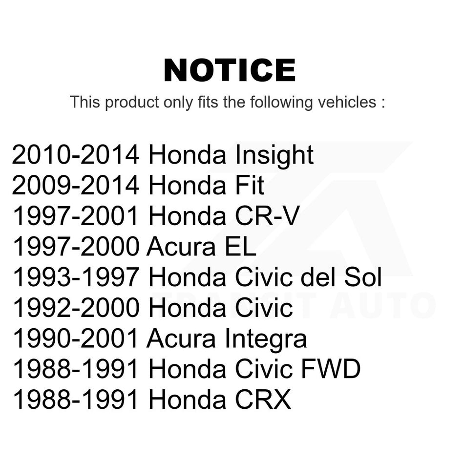 Front Left Outer Steering Tie Rod End 72-ES3332R For Honda Civic Fit CR-V Acura Integra Insight del Sol CRX EL