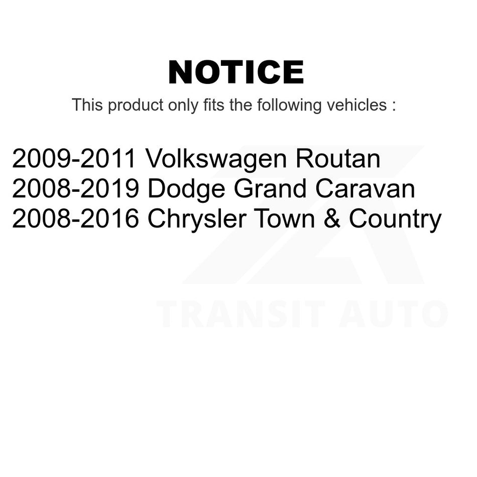 Front Lower Rearward Suspension Control Arm Bushing 72-K200341 For Dodge Grand Caravan Chrysler Town & Country Volkswagen Routan