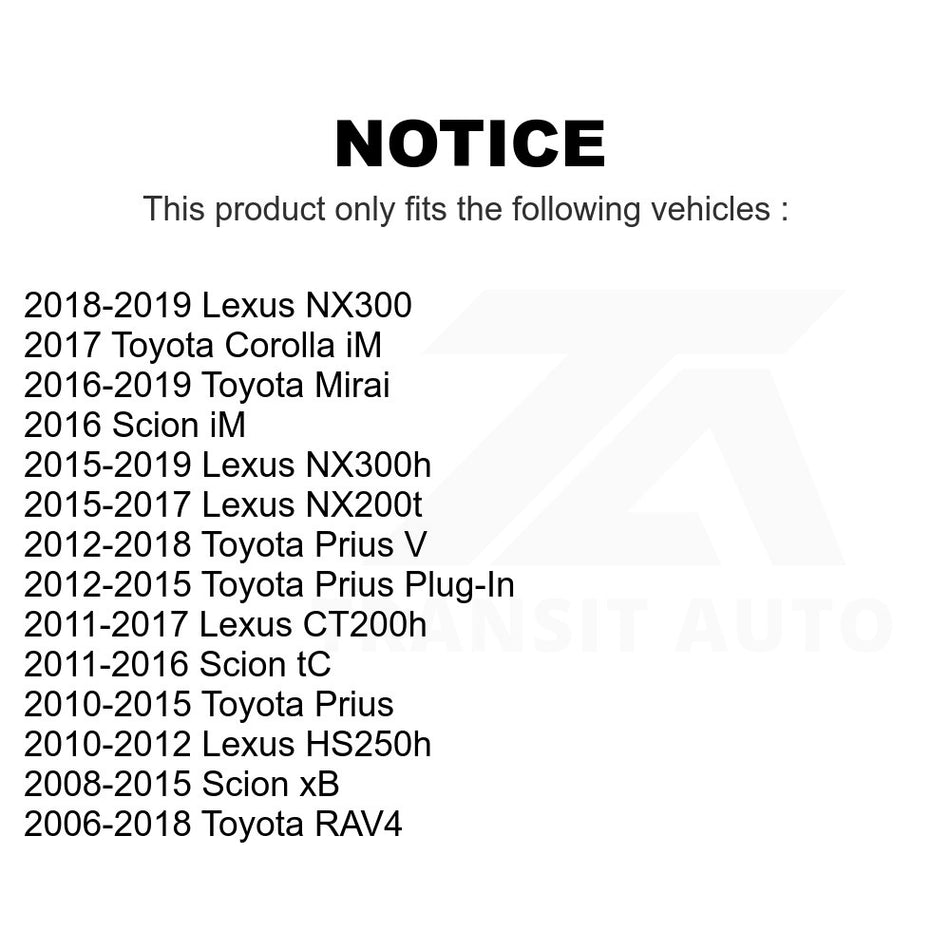 Front Suspension Stabilizer Bar Link Kit 72-K750043 For Toyota RAV4 Prius Lexus Scion xB V NX200t tC NX300 CT200h Plug-In NX300h Corolla iM HS250h Mirai