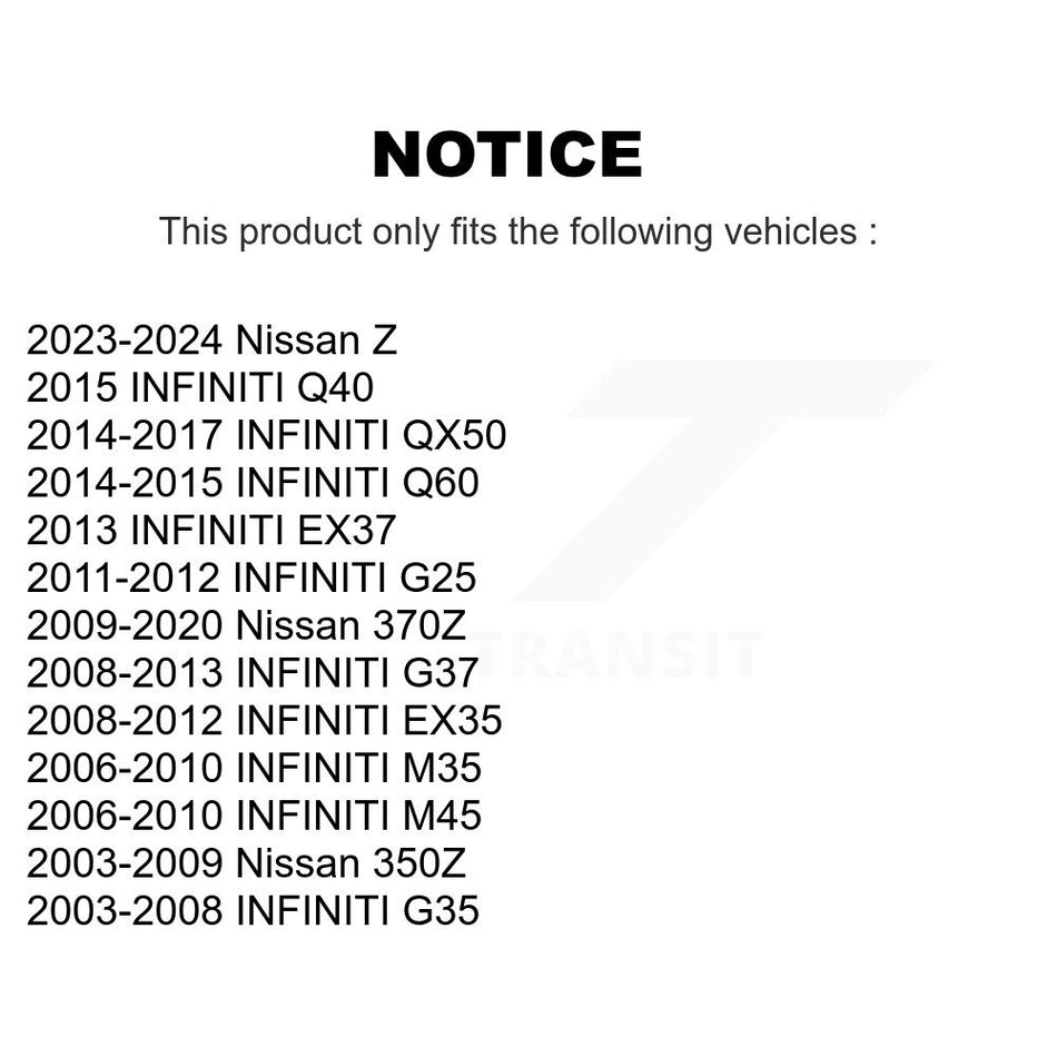 Rear Left Suspension Stabilizer Bar Link Kit 72-K750044 For INFINITI G37 G35 Nissan QX50 350Z EX35 Z