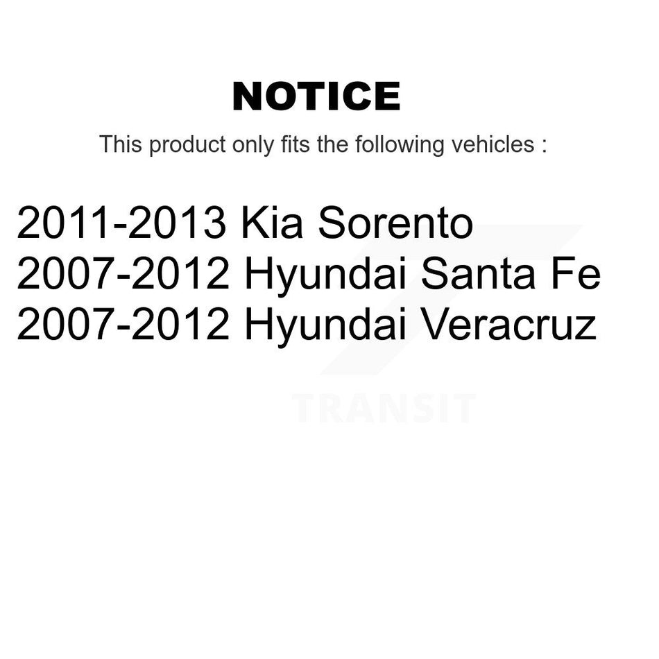 Front Right Suspension Stabilizer Bar Link Kit 72-K750205 For Hyundai Santa Fe Kia Sorento Veracruz