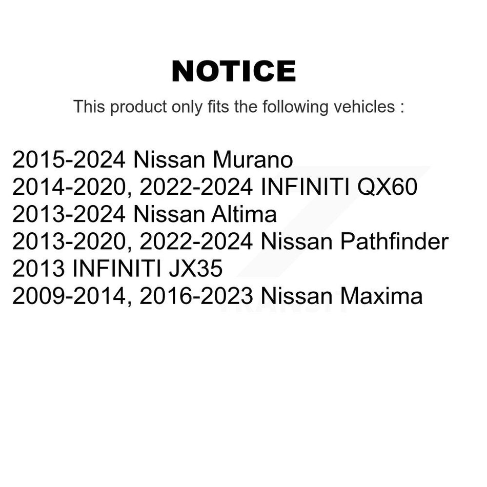 Front Right Suspension Stabilizer Bar Link Kit 72-K750283 For Nissan Murano Pathfinder Altima QX60