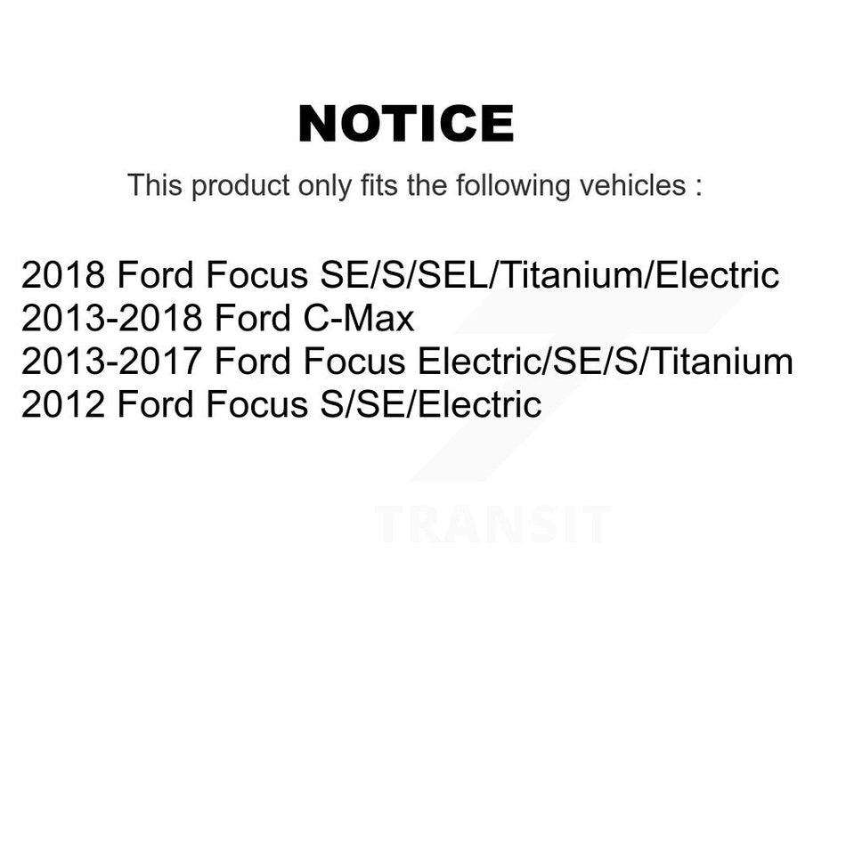 Rear Suspension Stabilizer Bar Link Kit 72-K750465 For Ford Focus C-Max