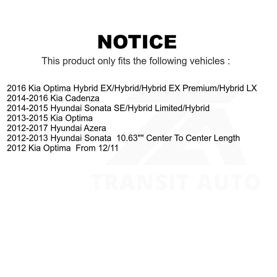 Front Suspension Stabilizer Bar Link Kit 72-K750658 For Hyundai Sonata Kia Optima Azera Cadenza