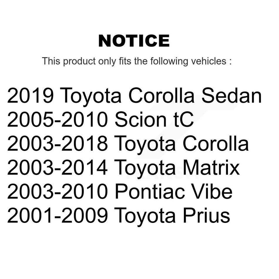 Front Suspension Stabilizer Bar Link Kit 72-K80230 For Toyota Corolla Matrix Pontiac Vibe Prius tC