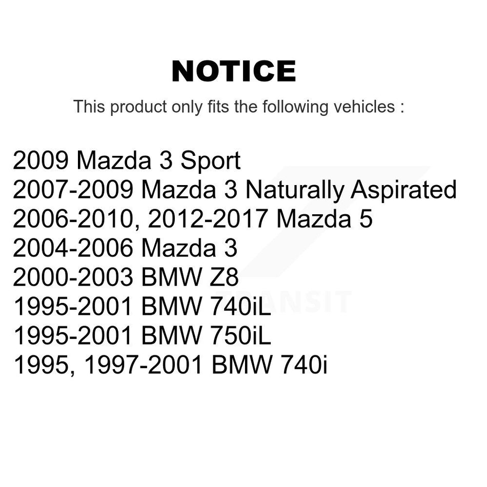Front Suspension Stabilizer Bar Link Kit 72-K80235 For Mazda 3 5 BMW 740i 740iL Z8 750iL Sport