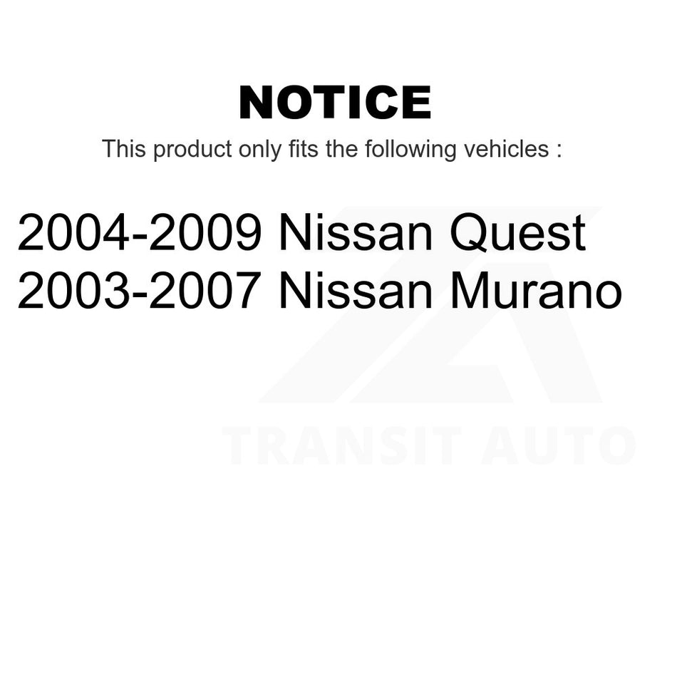 Front Left Suspension Stabilizer Bar Link Kit 72-K80255 For Nissan Murano Quest