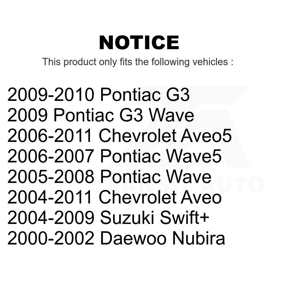 Front Suspension Stabilizer Bar Link Kit 72-K80502 For Chevrolet Aveo Aveo5 Pontiac G3 Daewoo Nubira Suzuki Wave Wave5 Swift+