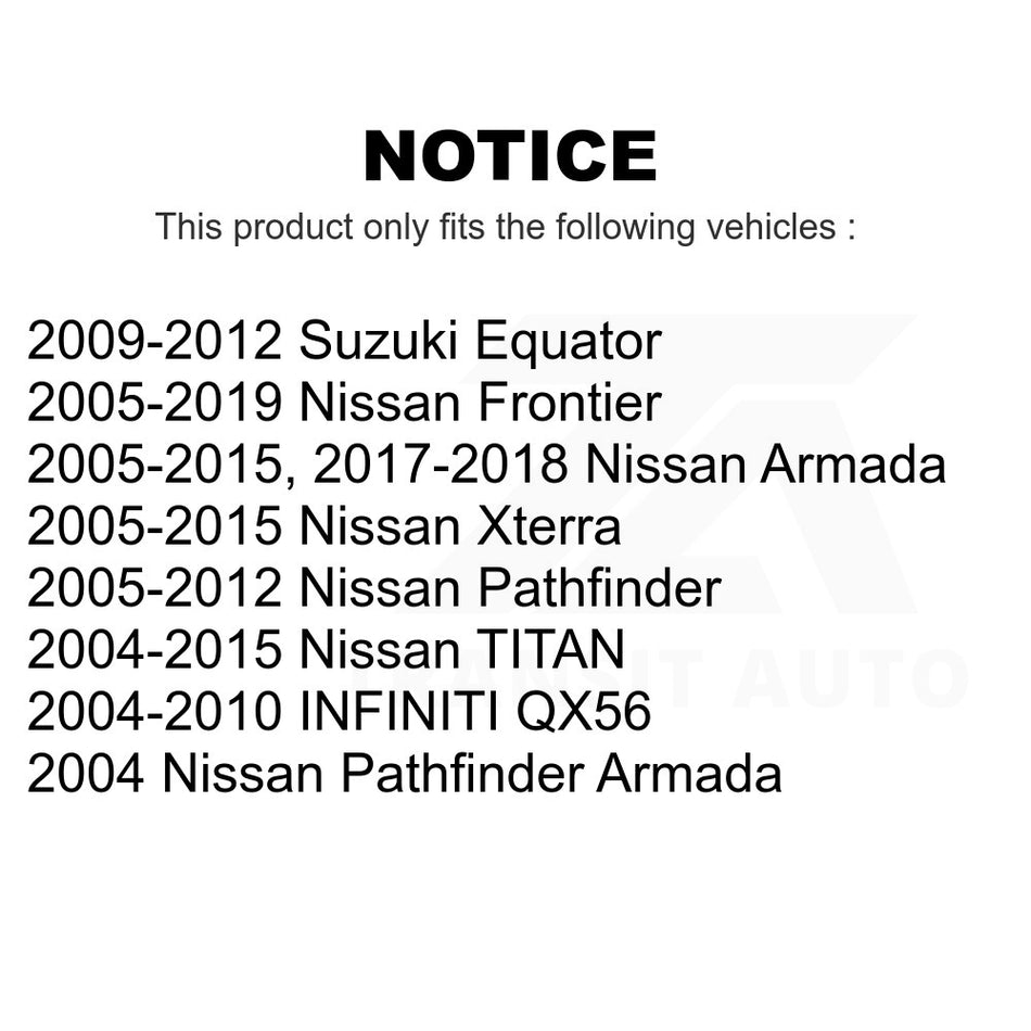 Front Lower Suspension Ball Joint 72-K80647 For Nissan Frontier Titan Pathfinder Armada Xterra INFINITI QX56 Suzuki Equator TITAN