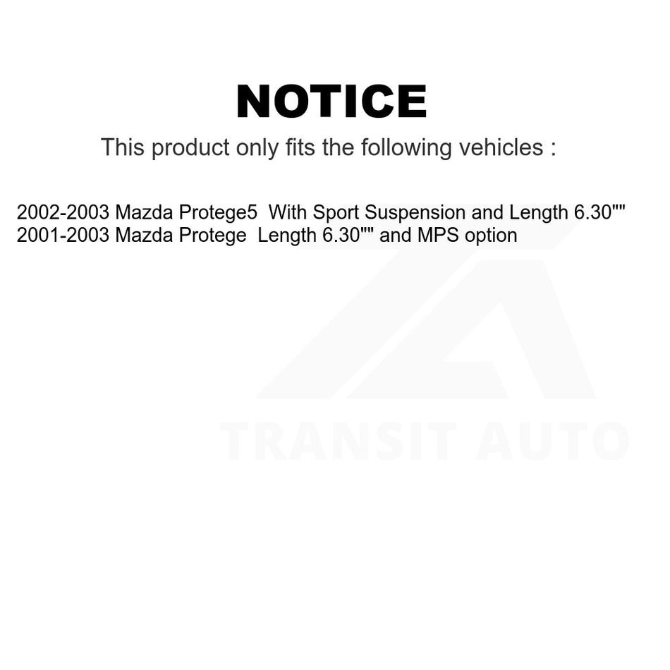 Rear Suspension Stabilizer Bar Link Kit 72-K80868 For Mazda Protege Protege5