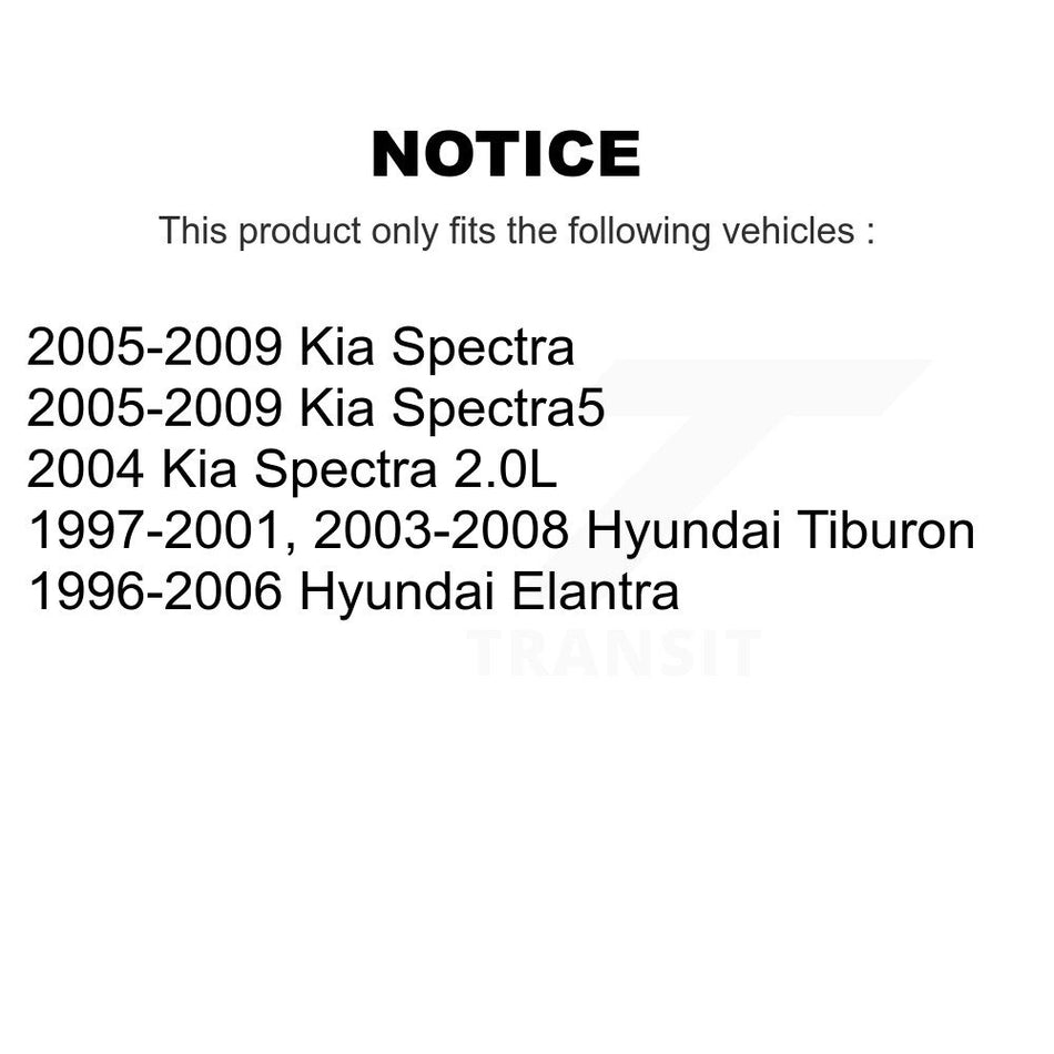 Rear Suspension Stabilizer Bar Link Kit 72-K90360 For Hyundai Elantra Kia Spectra Tiburon Spectra5