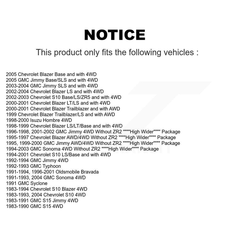 Front Shock Absorber 78-37099 For Chevrolet GMC S10 Blazer Jimmy Sonoma S15 Isuzu Hombre Typhoon