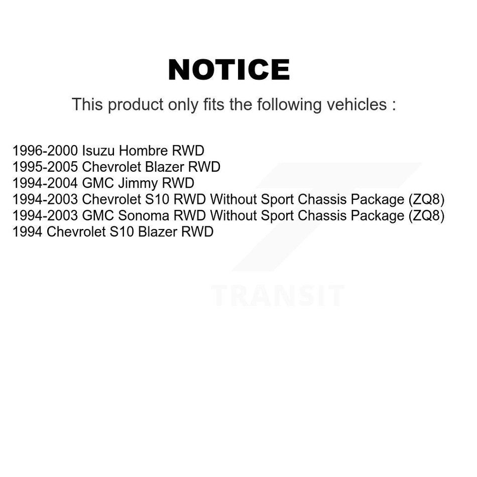 Front Shock Absorber 78-37129 For Chevrolet GMC S10 Blazer Sonoma Jimmy Isuzu Hombre RWD