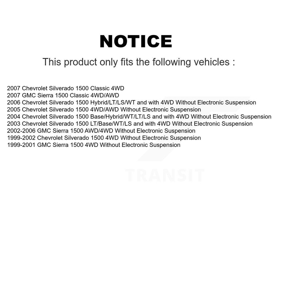 Front Shock Absorber 78-37151 For Chevrolet Silverado 1500 GMC Sierra Classic