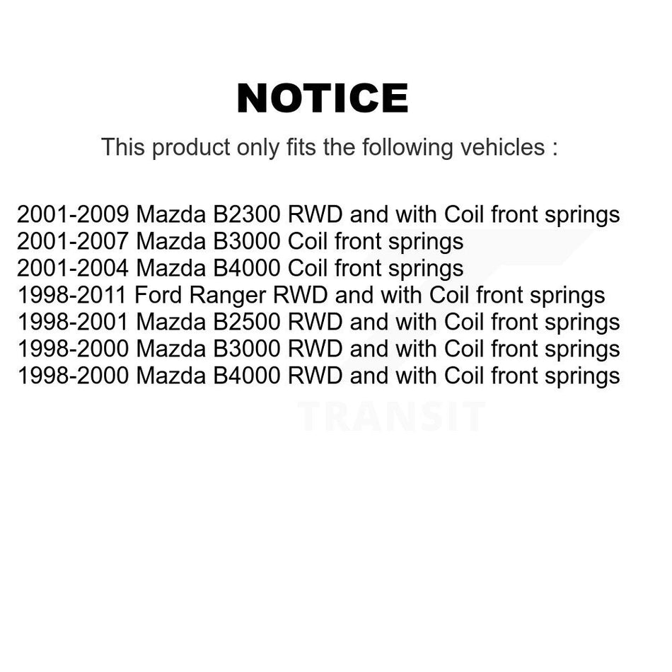 Front Shock Absorber 78-37153 For Ford Ranger Mazda B3000 B2500 B2300 B4000