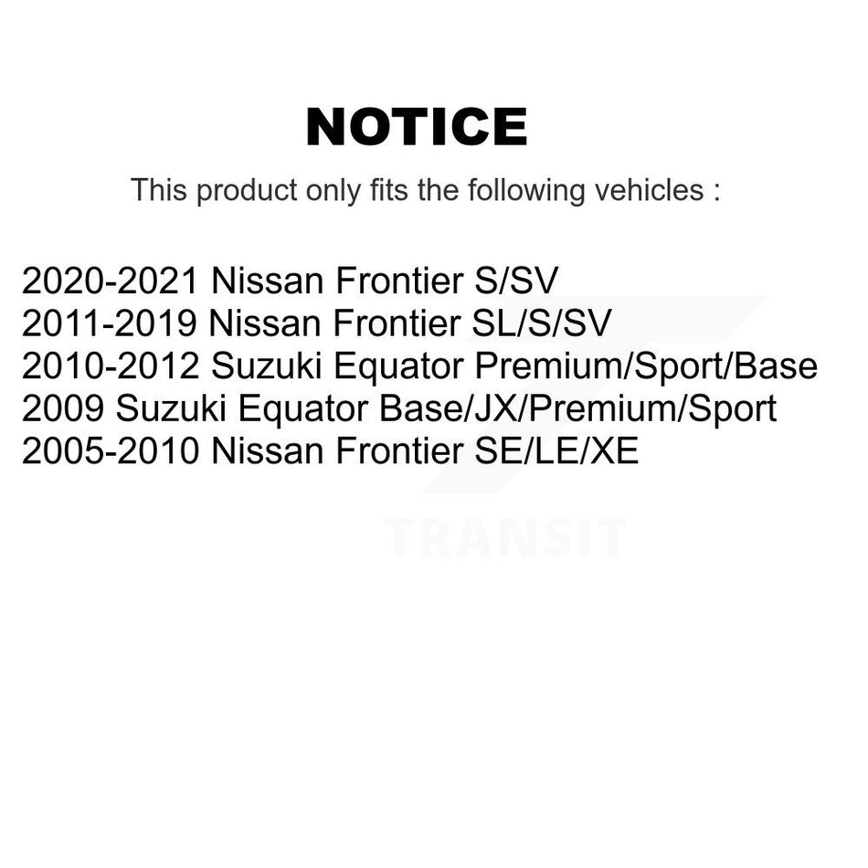 Rear Shock Absorber 78-37273 For Nissan Frontier Suzuki Equator