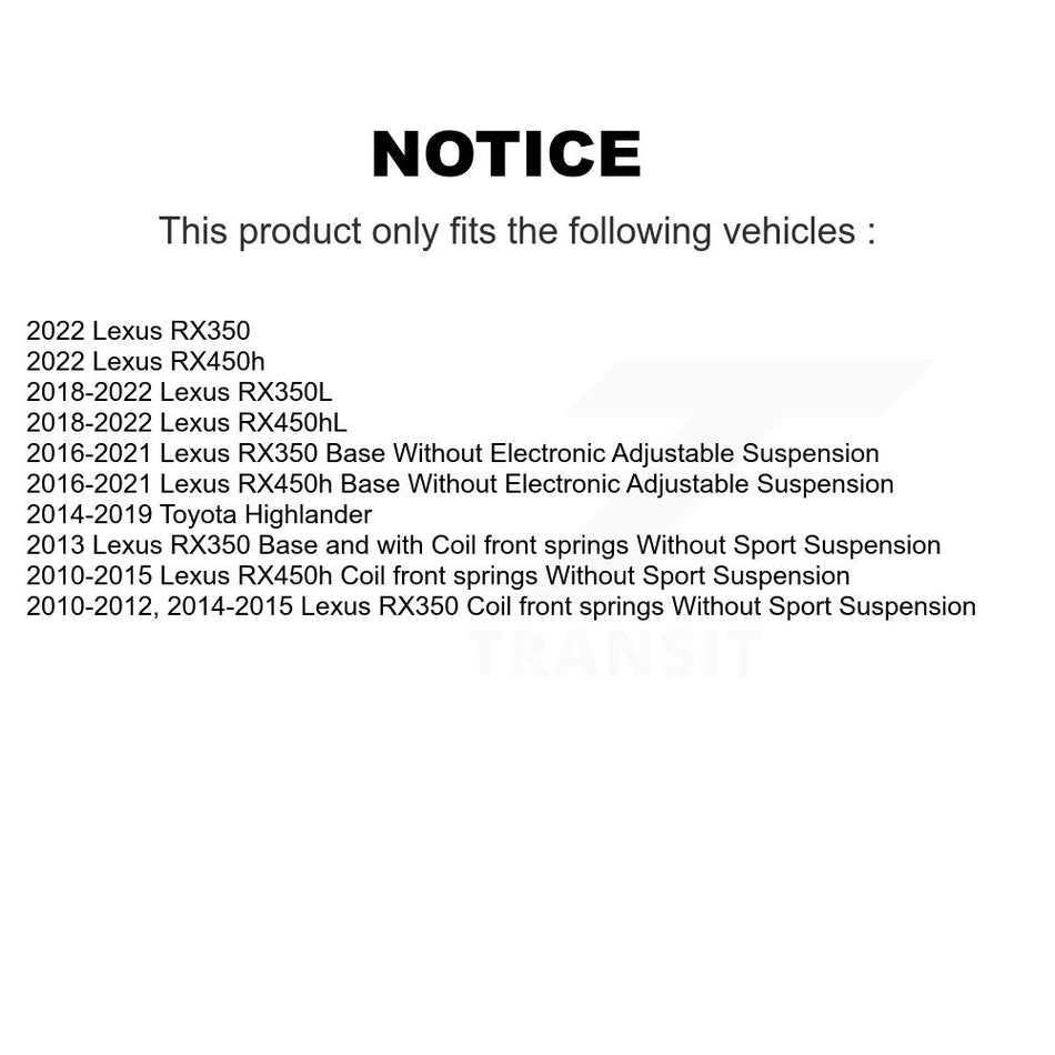 Rear Shock Absorber 78-37361 For Lexus RX350 Toyota Highlander RX450h RX350L RX450hL