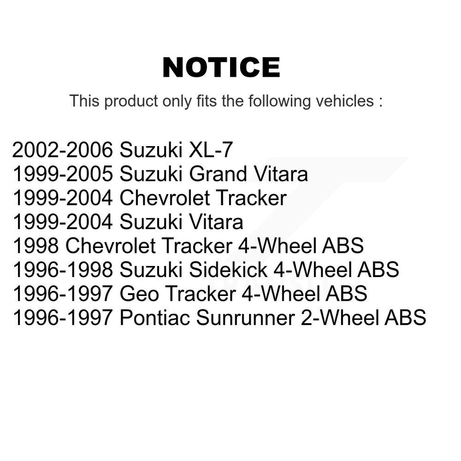 Front Left Suspension Strut 78-71591 For Tracker Suzuki Chevrolet Grand Vitara XL-7 Sidekick Geo
