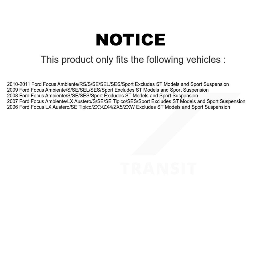 Front Right Suspension Strut Coil Spring Assembly 78A-11084 For Ford Focus