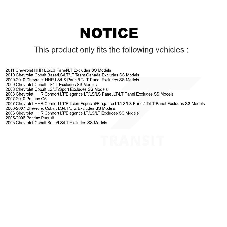 Front Right Suspension Strut Coil Spring Assembly 78A-11602 For Chevrolet Cobalt Pontiac G5 HHR