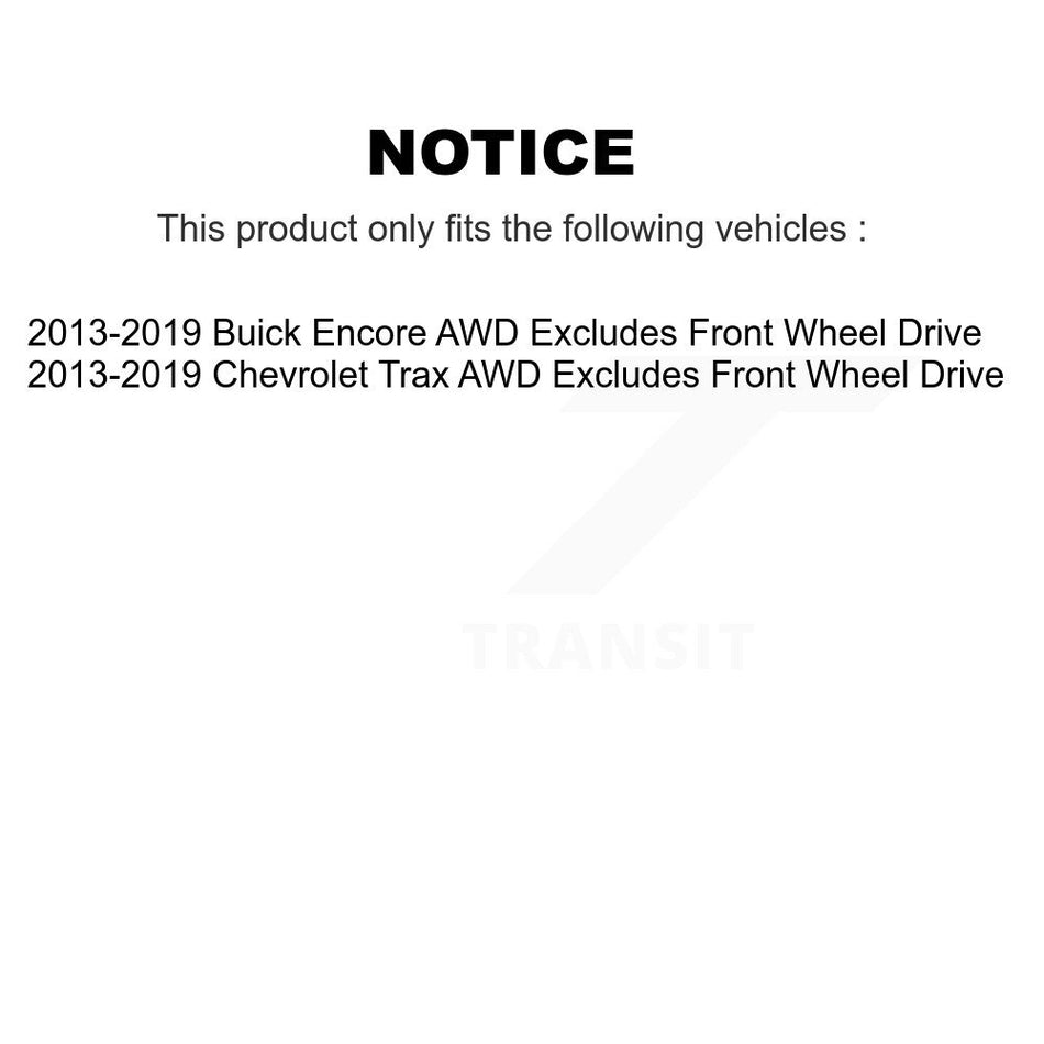 Front Left Suspension Strut Coil Spring Assembly 78A-11717 For 2013-2019 Buick Encore Chevrolet Trax Excludes Wheel Drive AWD