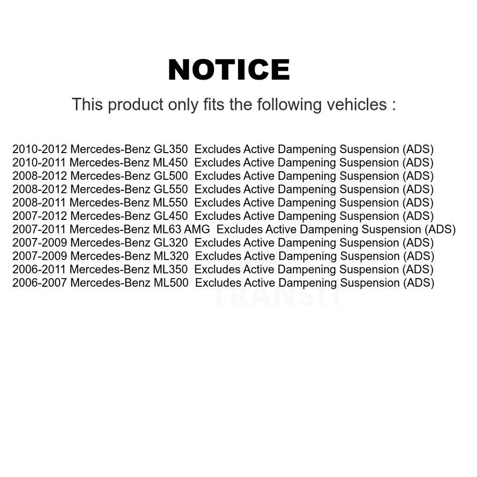 Front Suspension Strut Coil Spring Assembly 78A-11910 For Mercedes-Benz ML350 ML320 GL350 GL320 ML63