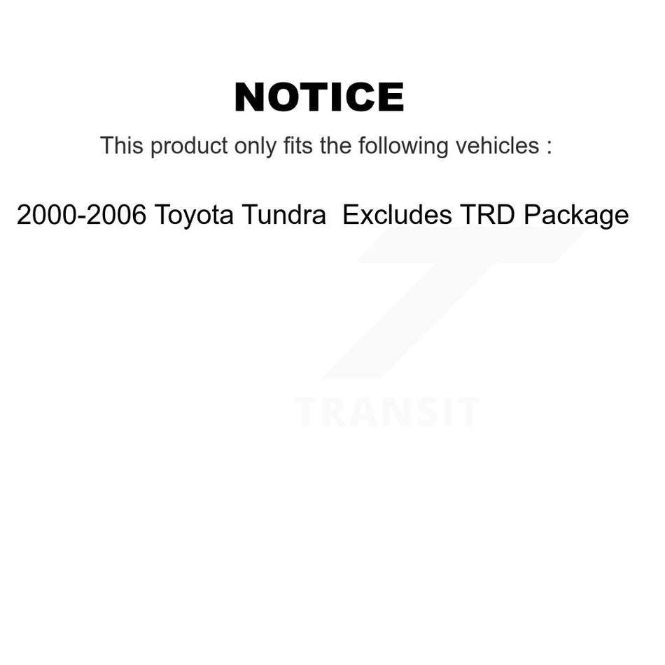 Front Left Suspension Strut Coil Spring Assembly 78A-11931 For 2000-2006 Toyota Tundra Excludes TRD Package