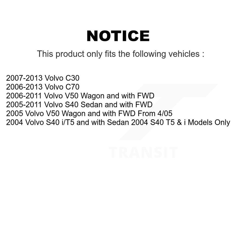 Front Left Suspension Strut Coil Spring Assembly 78A-13241 For Volvo S40 C30 V50 C70