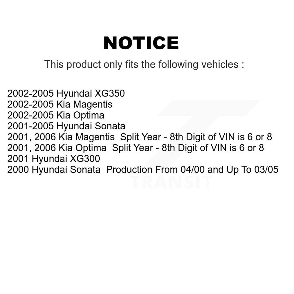 Rear Left Suspension Strut Coil Spring Assembly 78A-15071 For Hyundai Sonata Kia Optima XG350 XG300