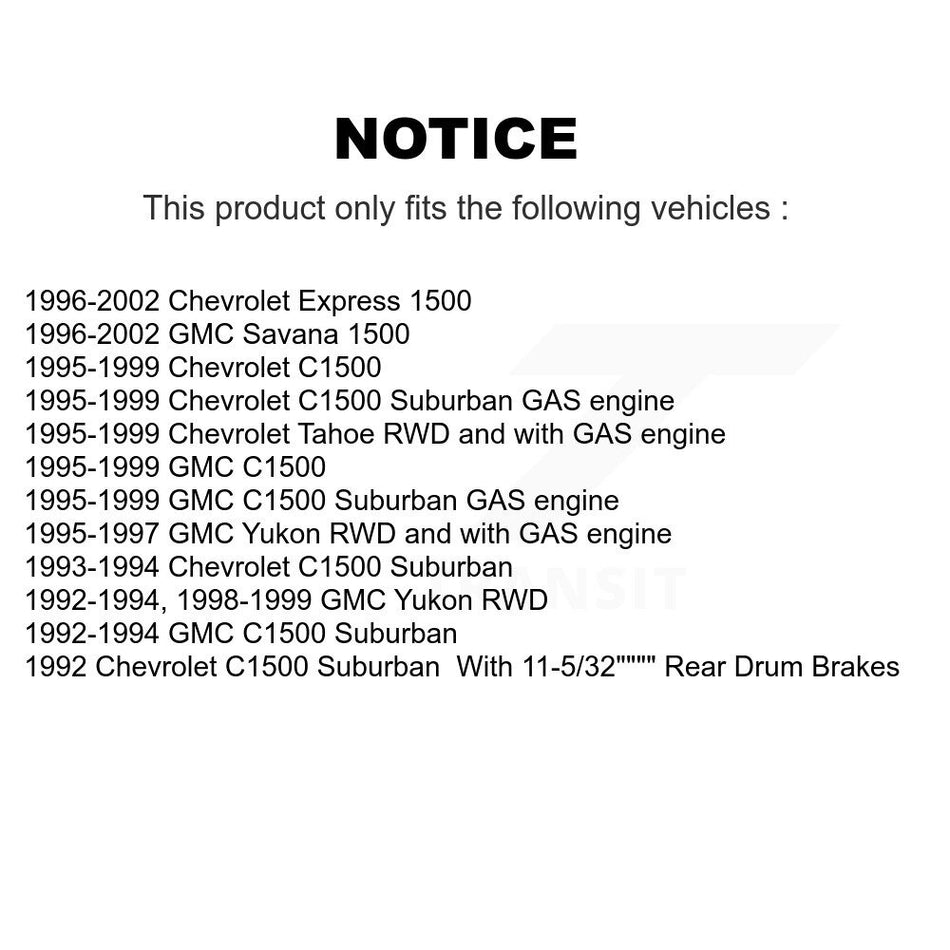 Front Disc Brake Rotor Hub Assembly (1 Piece Only) 8-56258 For C1500 Chevrolet GMC Tahoe Yukon 1500