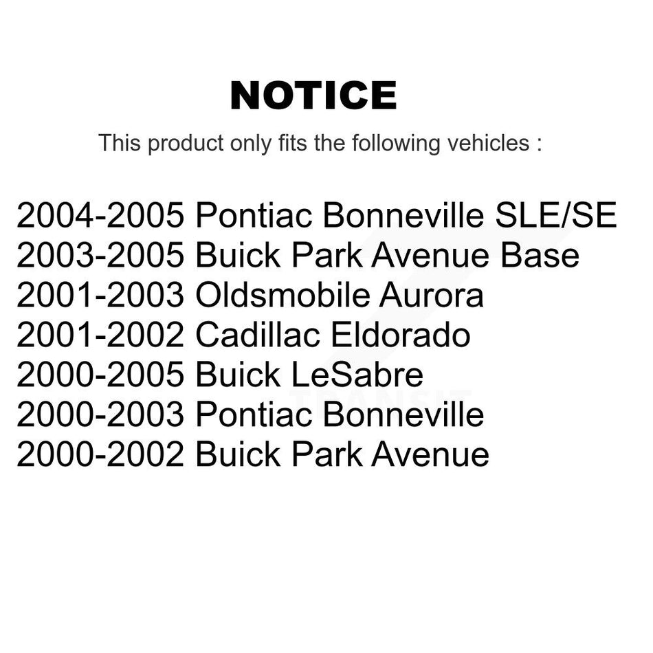 Rear Disc Brake Rotor 8-56851 For Buick LeSabre Park Avenue Pontiac Bonneville Oldsmobile Aurora Cadillac Eldorado