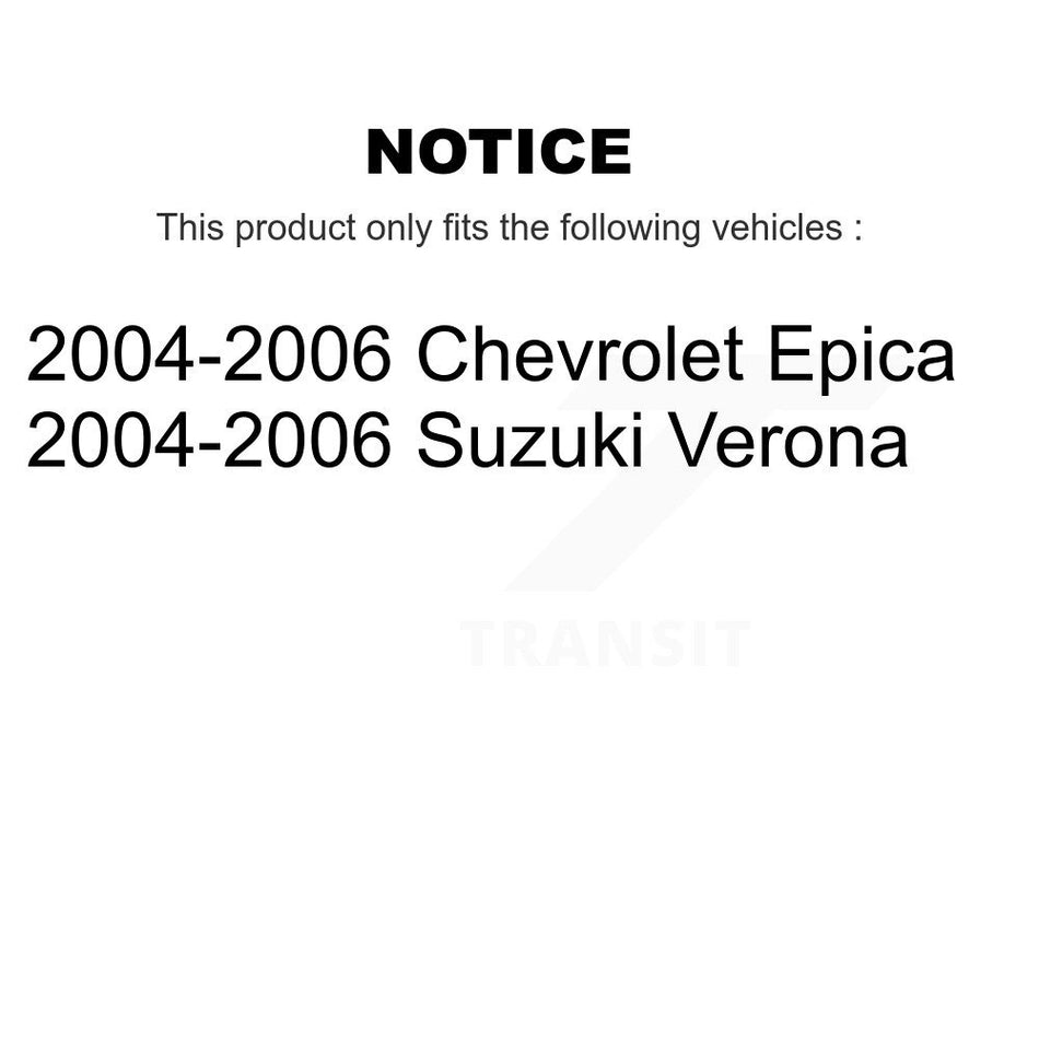 Front Disc Brake Rotor 8-580410 For 2004-2006 Suzuki Verona Chevrolet Epica