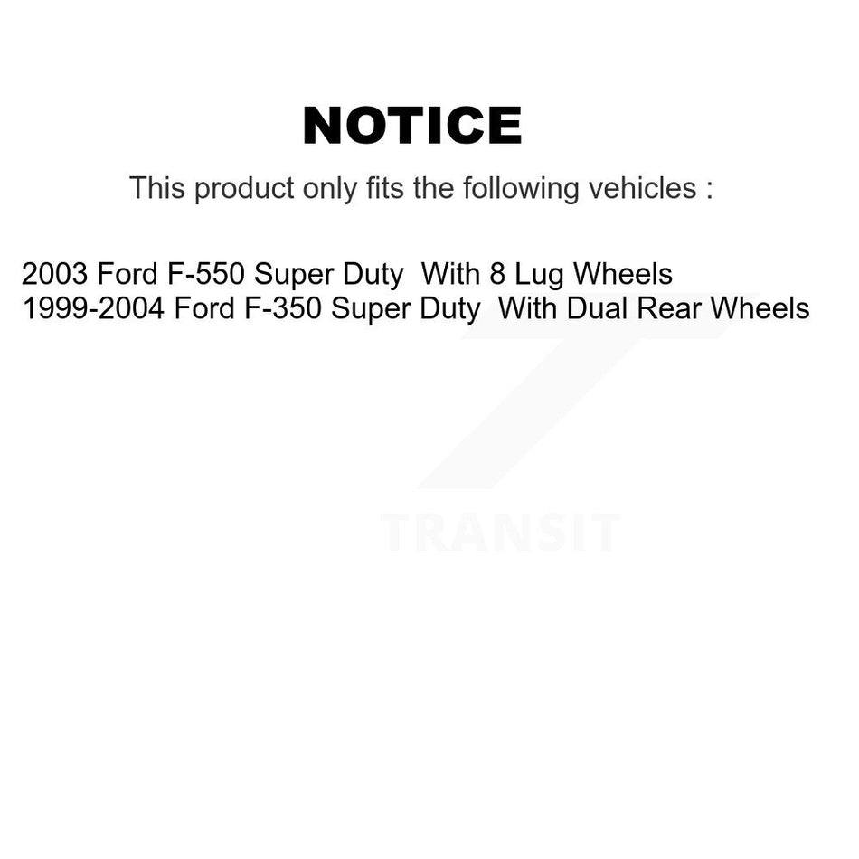 Rear Disc Brake Rotor (1 Piece Only) 8-66824 For Ford F-350 Super Duty F-550