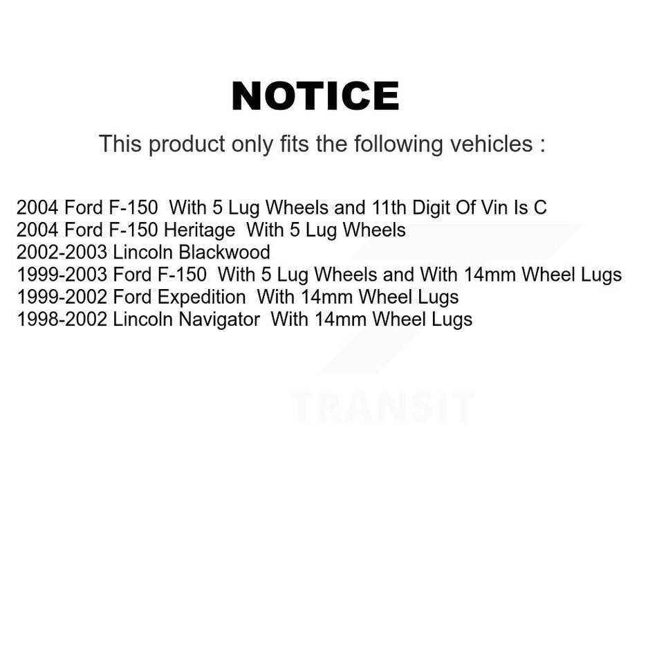 Rear Disc Brake Rotor (1 Piece Only) 8-66947 For Ford F-150 Heritage Expedition Lincoln Navigator