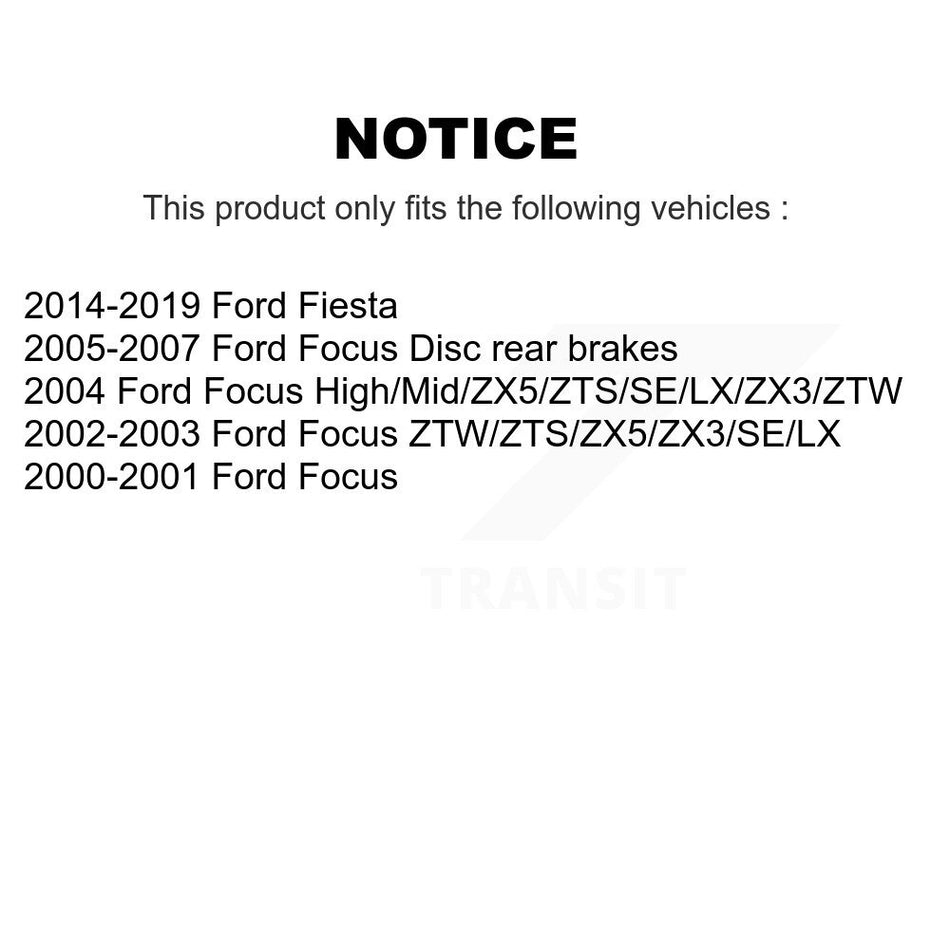 Rear Disc Brake Rotor 8-680035 For Ford Focus Fiesta