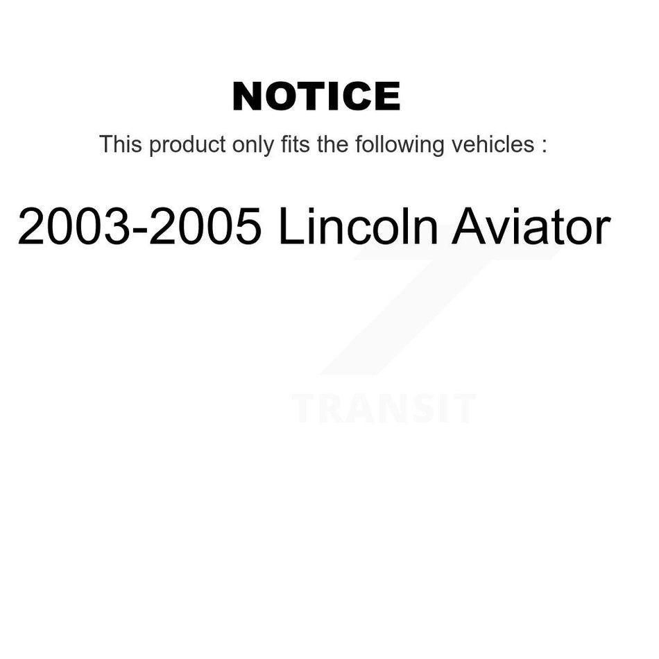 Front Disc Brake Rotor 8-680166 For 2003-2005 Lincoln Aviator