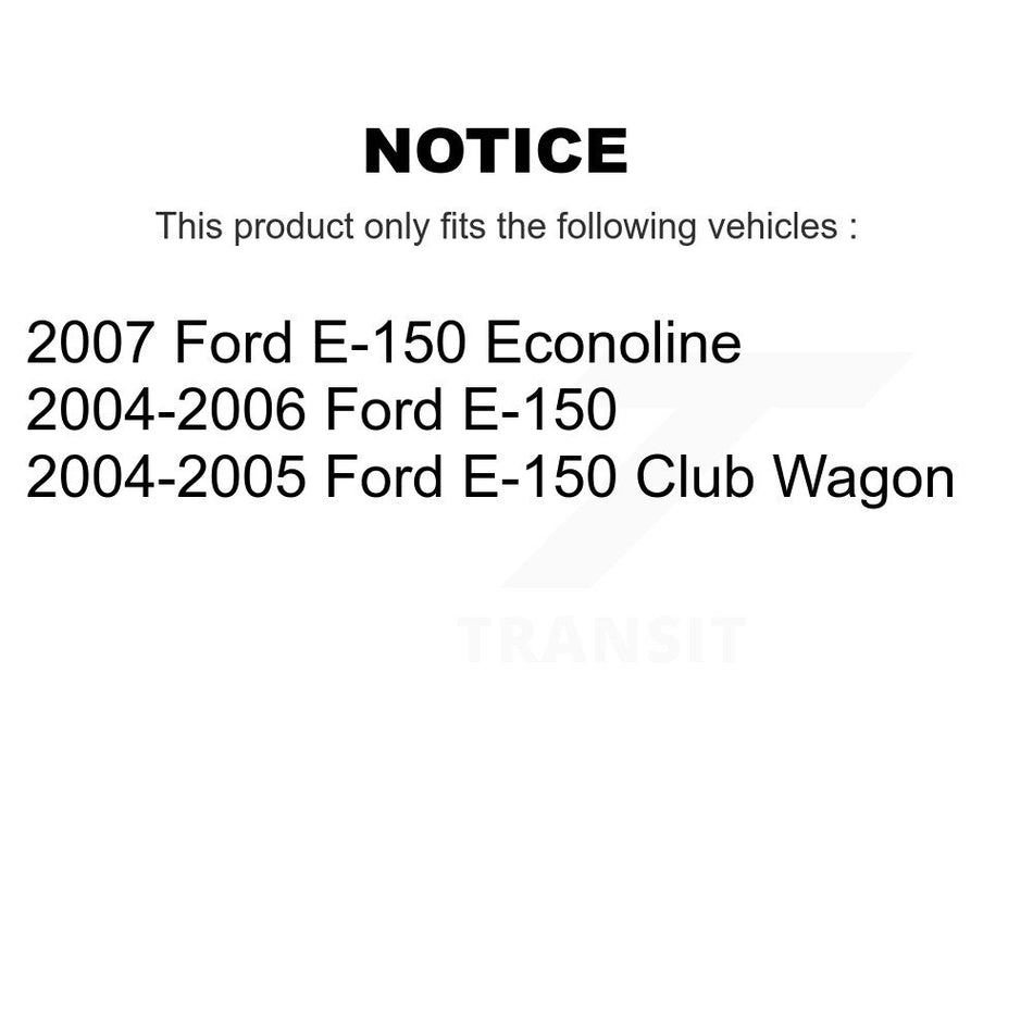Front Disc Brake Rotor Hub Assembly (1 Piece Only) 8-680320 For Ford E-150 Club Wagon Econoline