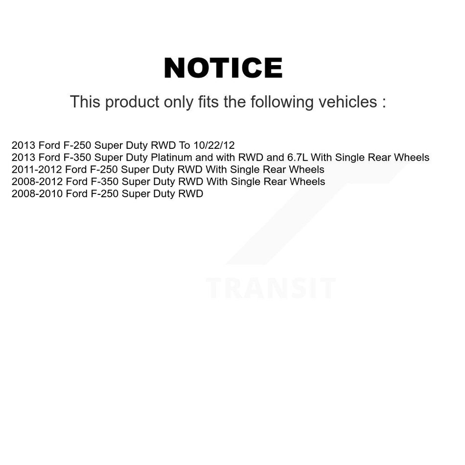 Front Disc Brake Rotor Hub Assembly (1 Piece Only) 8-680640 For Ford F-350 Super Duty F-250