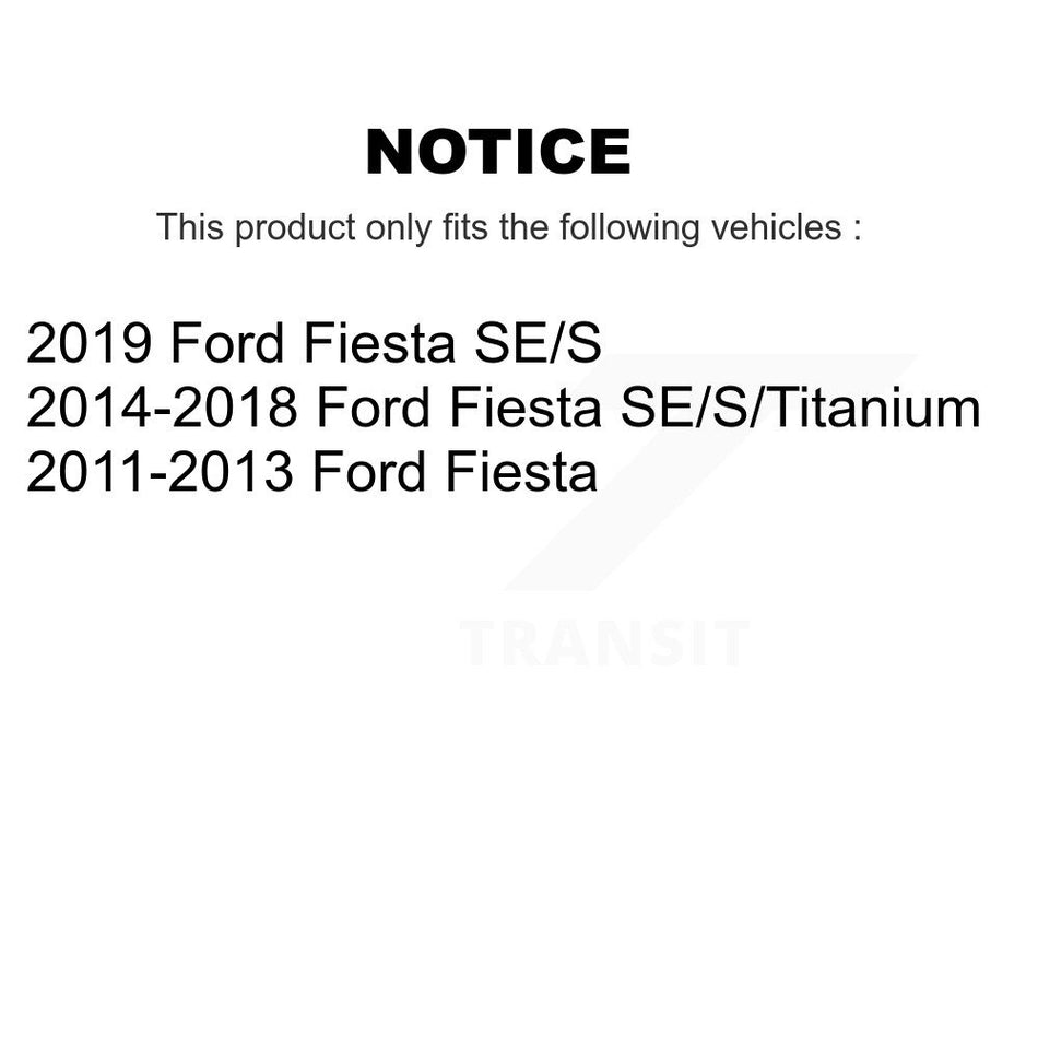 Front Disc Brake Rotor (1 Piece Only) 8-680822 For Ford Fiesta