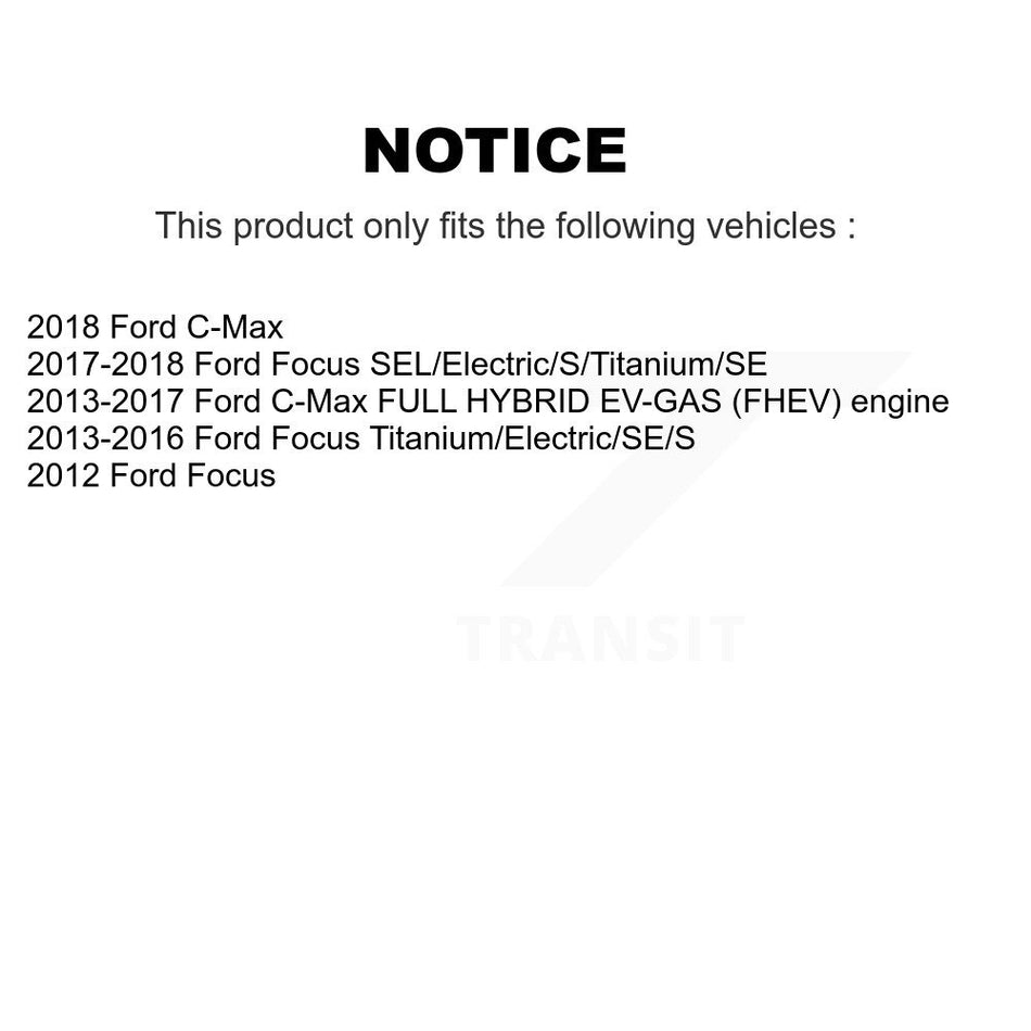 Front Disc Brake Rotor (1 Piece Only) 8-680930 For Ford Focus C-Max