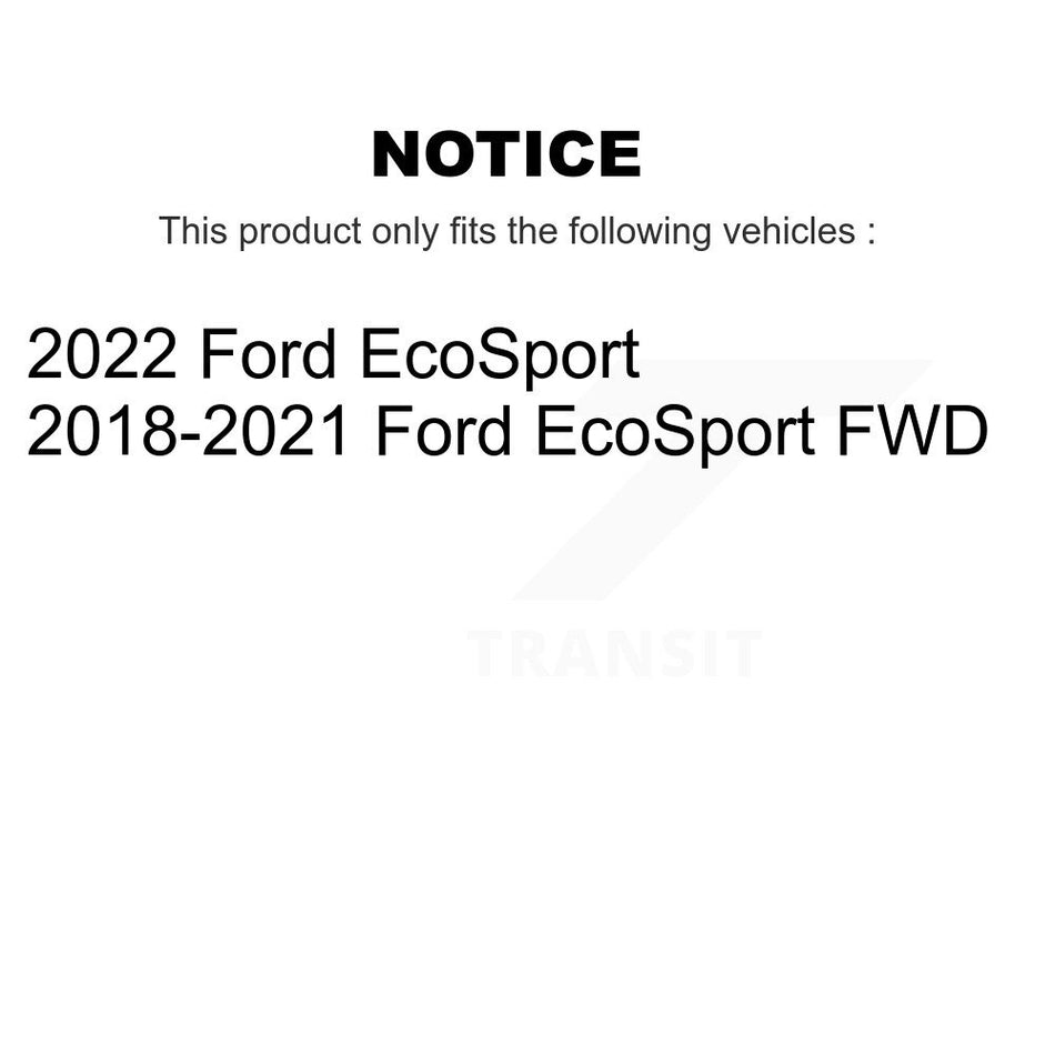 Rear Disc Brake Rotor 8-682429 For 2018-2021 Ford EcoSport FWD