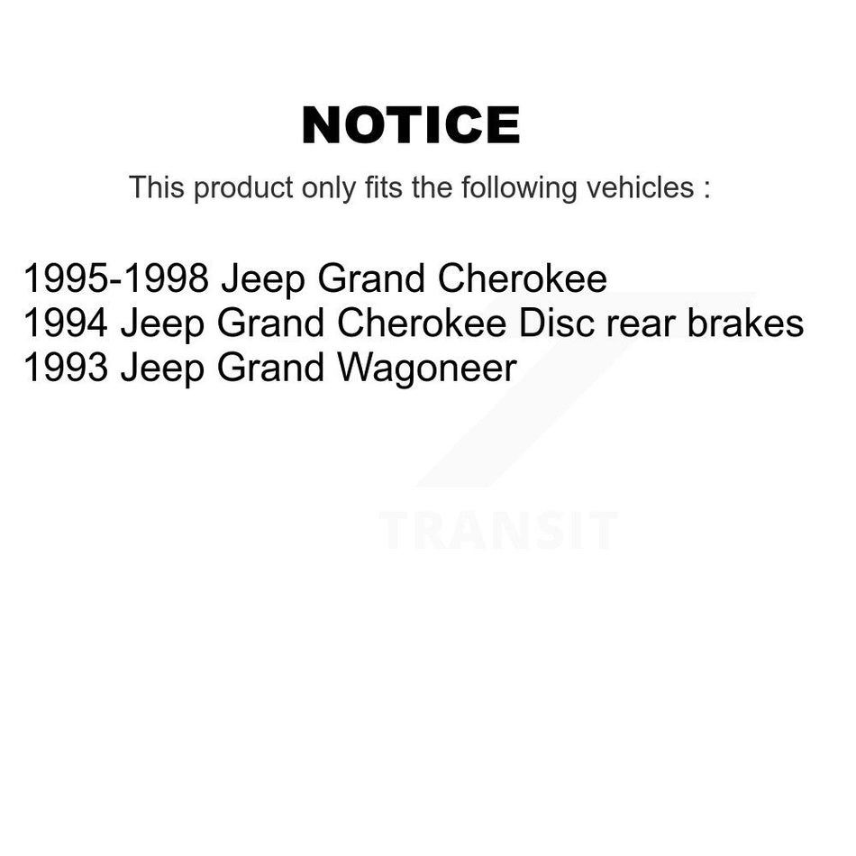 Rear Disc Brake Rotor (1 Piece Only) 8-76451 For Jeep Grand Cherokee Wagoneer