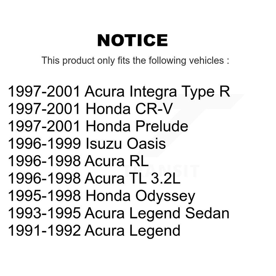 Front Disc Brake Rotor 8-9177 For Honda CR-V Acura Integra Prelude Odyssey Legend TL RL Isuzu Oasis