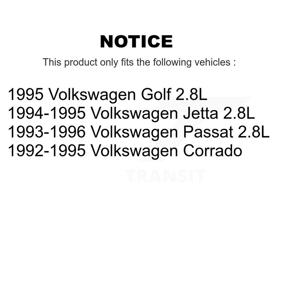 Front Disc Brake Rotor (1 Piece Only) 8-96346 For Volkswagen Corrado Passat Golf Jetta