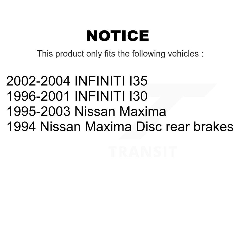 Rear Disc Brake Rotor 8-96511 For Nissan Maxima INFINITI I30 I35