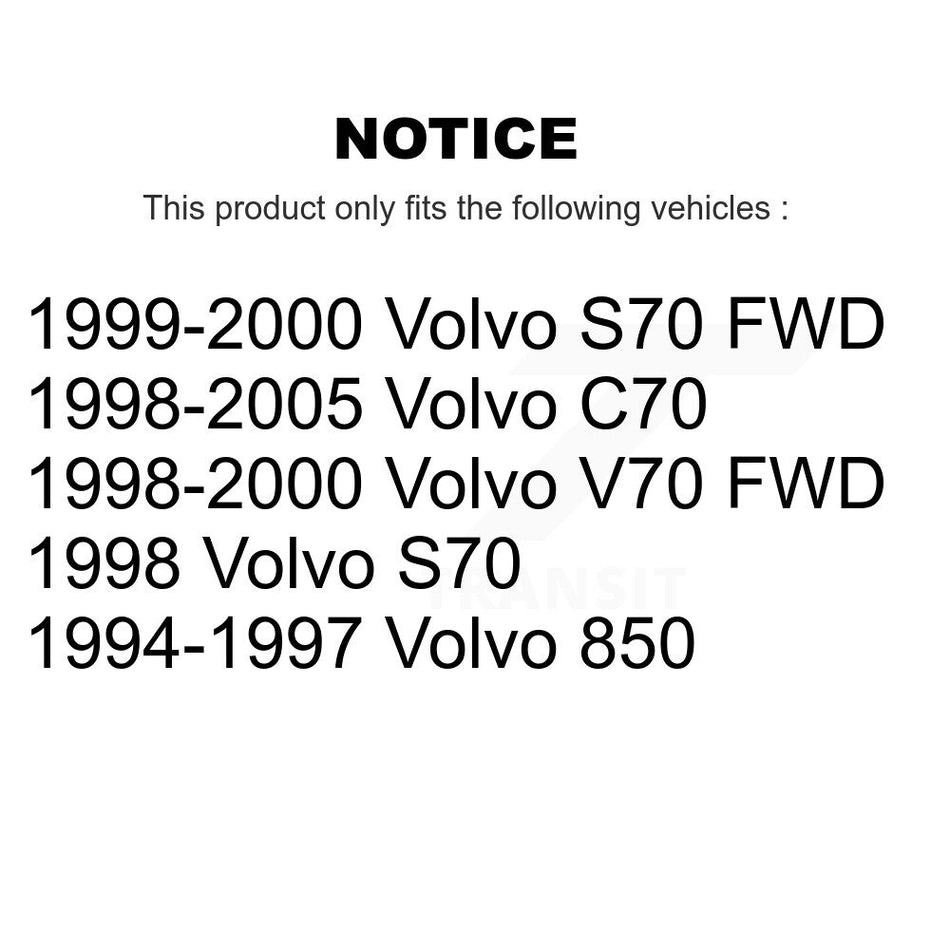 Rear Disc Brake Rotor (1 Piece Only) 8-96515 For Volvo S70 850 V70 C70