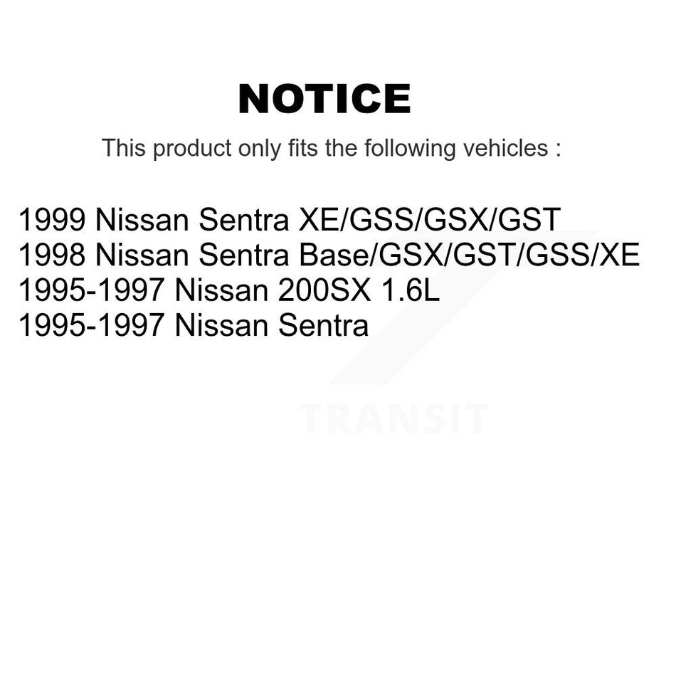 Front Disc Brake Rotor (1 Piece Only) 8-96598 For Nissan Sentra 200SX