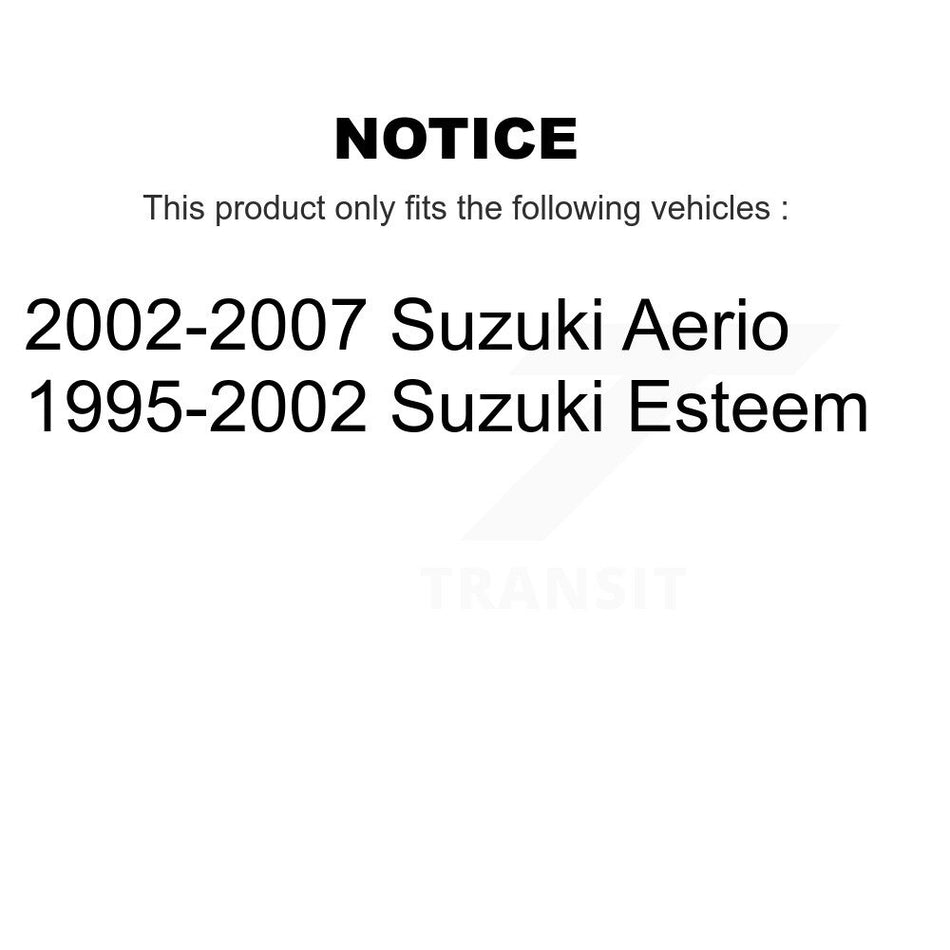 Rear Brake Drum (1 Piece Only) 8-9717 For Suzuki Aerio Esteem