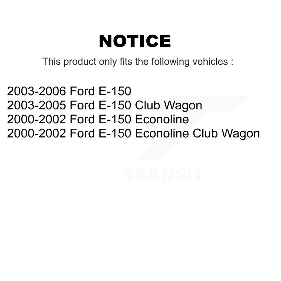 Rear Brake Drum (1 Piece Only) 8-9741 For Ford E-150 Econoline Club Wagon