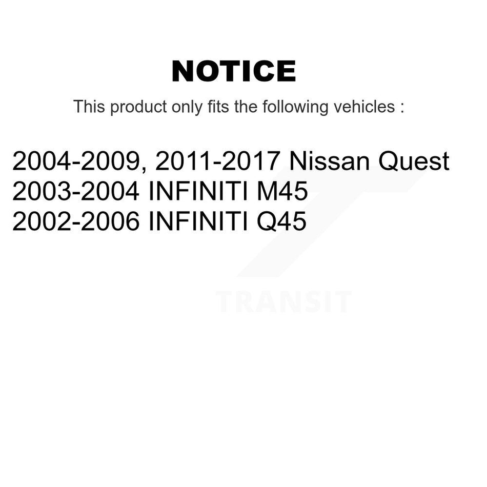 Front Disc Brake Rotor (1 Piece Only) 8-980116 For Nissan Quest INFINITI Q45 M45